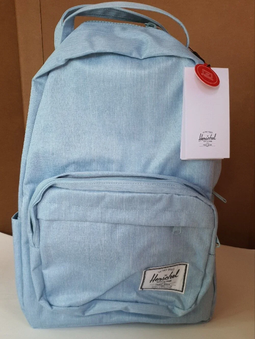 Herschel Miller Backpack Light Denim Crosshatch - NWT